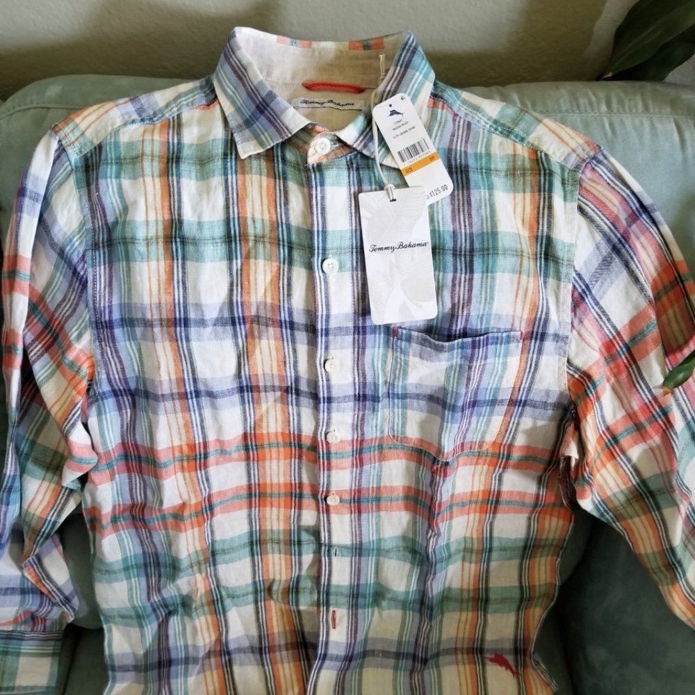 Tommy Bahama linen button down S/P